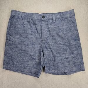 Roundtree Yorke Shorts Mens 38 Casuals Classic Fit Flat Front Stretch 6" Inseam